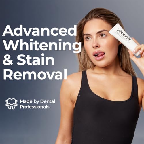 Venneir® Professional Toothpaste for Veneers, Implants, Bondings, Crowns & Sensitive Teeth — Stain Removing, Whitening, Natural, SLS Free