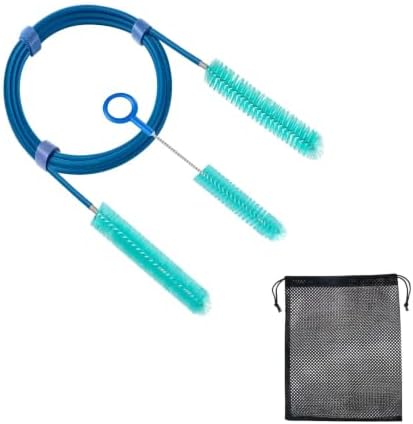 CPAP Cleaning Brush Set, 78.7 in Dual-Ended CPAP Hose Brush for 22 mm & 15 mm Tubing, Tube Cleaning Brush & Hose Cleaner Brush with Detail Brush for Mask