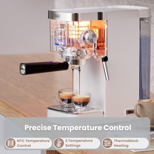 Gevi 20 Bar Compact Espresso Machine with Milk Frother for Latte&Cappuccino | Budget under$150, Removable Water Tank, Produce Good Crema