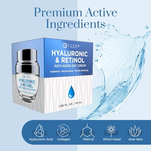 Clear Beauty 24K Gold & Collagen Day Cream Face Moisturizer – Dermatologist Tested, Anti Aging Korean Skin Care – Anti Wrinkle