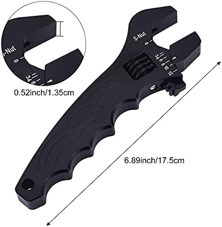 EVIL ENERGY AN Hose Fitting Adjustable Wrench Spanner Lightweight Aluminum 3AN-16AN Blue