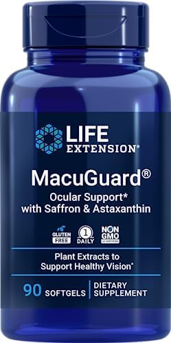 Life Extension MacuGuard Ocular Support 90 softgels with Saffron & Astaxanthin