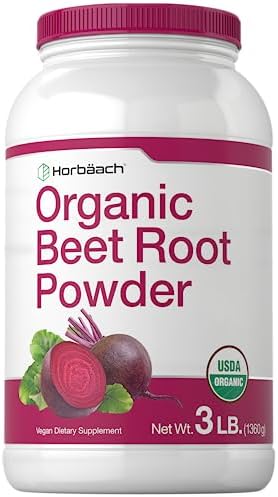 Horbäach Organic Beet Root Powder | 3lb Bulk Supplement | Raw Superfood