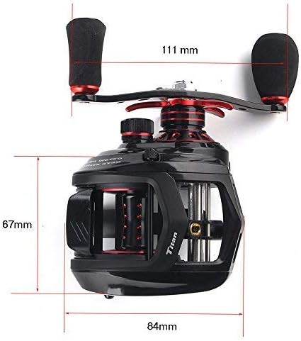 JOHNCOO Titan Baitcasting Reel Max Drag 13 Kgs Big Fish Fishing Reel for Saltwater and Freshwater Heavy Duty