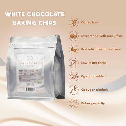 ChocZero Sugar Free Chocolate Chips, Milk Chocolate, 20 oz Bag