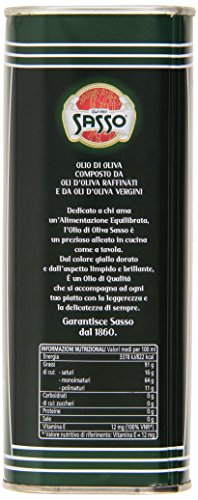 Sasso : "Olio Di Oliva" Olive Oil 1 Liter (33.8 Fl.oz.) [ Italian Import ] Y