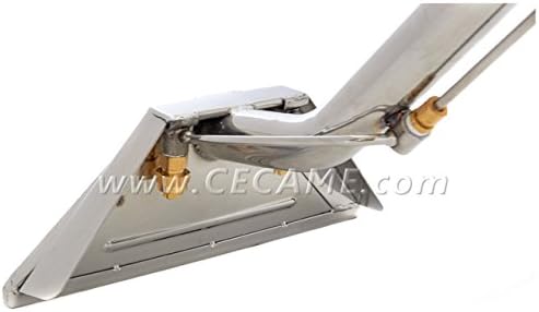 Carpet Cleaning Wand 12" 2-Jet 1.5" Tube S-Bend Stainless Steel Solution Line for Truckmounts & Portables