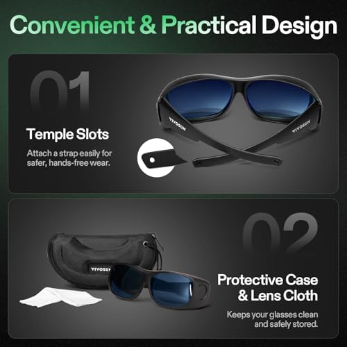 VIVOSUN Indoor Hydroponics LED Grow Room Glasses with Glasses Case