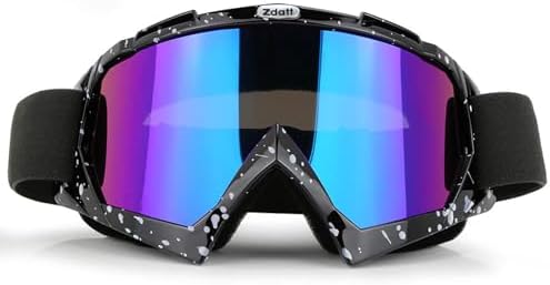 Dirt Bike Goggles, ATV Motorcycle UTV MX OTG Accessories Goggle Glasses & Anti Fog Ski Goggles, Racing Skiing Dirtbike