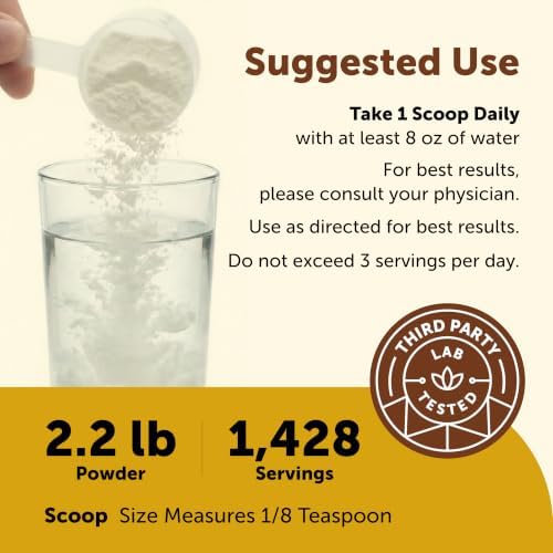 Micro Ingredients Potassium Chloride, 2.2 lb Powder | Salt Substitute | Essential Electrolyte Supplement | Filler Free