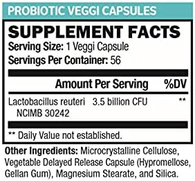 Microbiome Plus Gastrointestinal Probiotics L Reuteri NCIMB 30242 GI Digestive Supplements Capsule
