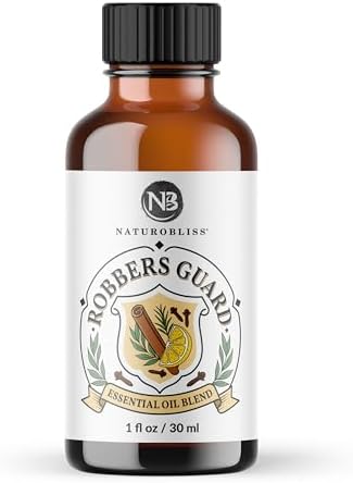 NaturoBliss Robbers Guard Synergy Blend Aromatherapy Essential Oils Blend (Cassia Clove Rosemary Eucalyptus Lemon) from Tales of French Thieves - 1