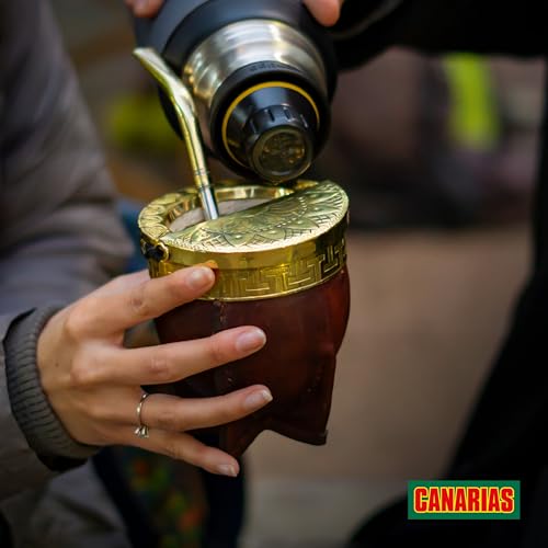 Canarias Yerba Mate Traditional Ground Leaf Tea 500Gr 1.1Lbs | Fine Cut No Stems Rich and full-bodied mate made for gourd and bombilla preparation