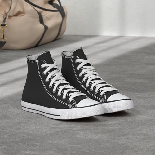 Womens Canvas Sneakers High Top Lace ups Casual Walking Shoes