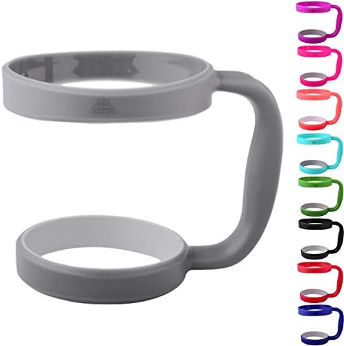 STRATA CUPS 30 oz Tumbler Handle - Available For 30 oz YETI Tumbler, OZARK TRAIL, Rambler Tumbler- BPA free (Black)