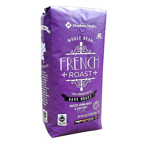 Member's Mark French Roast Whole Bean Coffee (40 oz.) Pack of 4