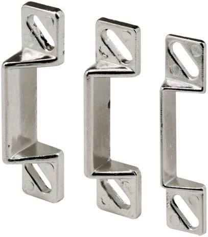 Prime-Line K 5148 1-11/16 In. Zinc Diecast Constructed Strike Plate Assortment for Use with Storm Door and Screen Door Latching Hardware (1 Set)
