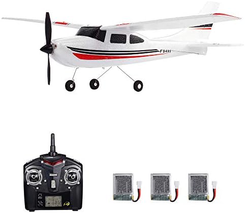 GoolRC WLtoys F949S RC Airplane, 2.4Ghz 3CH RC Plane with Gyroscope, EPP Remote Control Airplane, Easy to Fly RC Aircraft with 3 Batteries