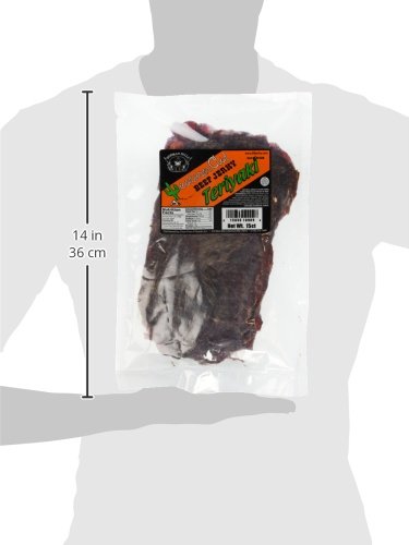 Buffalo Bills 18 Oz Sweet & Spicy Western Cut Beef Jerky, 15 Slabs Per Bag | USDA Inspected, Thin-Sliced, A Little Dry, 100% US Beef , 8" X 4" Slabs, Western-Style Jerky,Protein-Rich Meat Snacks