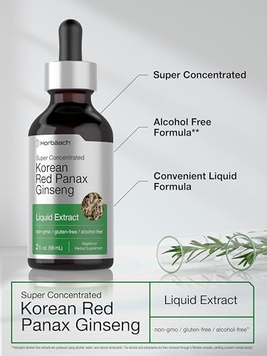 Horbäach Korean Red Ginseng | 2 fl oz Liquid Extract