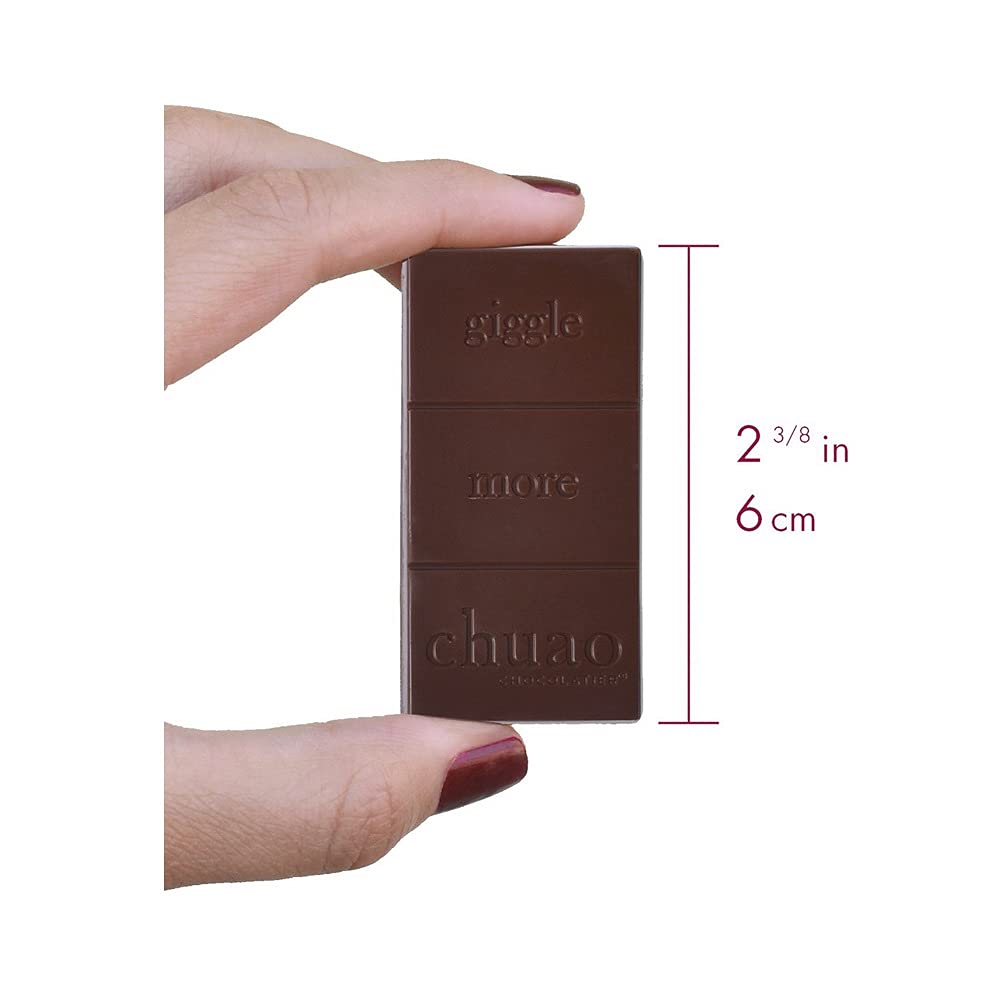 Chuao Chocolatier Salted Chocolate Crunch Dark Chocolate Mini Gourmet Chocolate Bar, 24-Ct. (0.39 oz. each)
