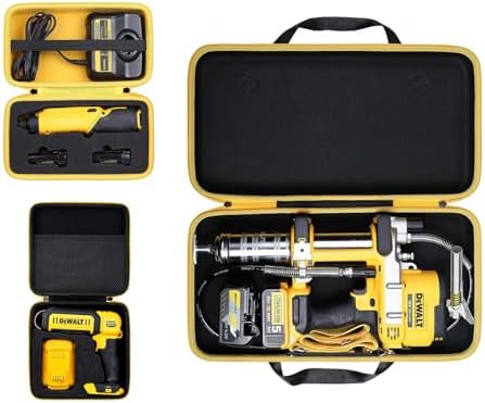 khanka Hard Case for Dewalt DCF682N1/DCF680N2 Screwdriver+DCL050 Work Light | EVA Hard Shell, Accessory Storage Pocket, Workshop Tool Storage