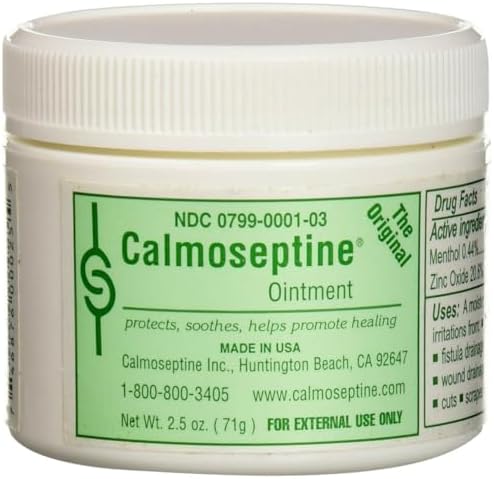 Calmoseptine Ointment - 2.5 Oz Jar Each (Pack of 3)