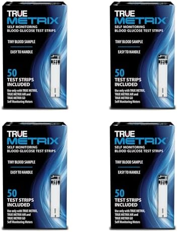 TRUE METRIX Self Monitoring Blood Glucose Test Strips, 50 Count | Blood Glucose Test Strips Compatible with TRUE METRIX Family of Self Monitoring Blood Glucose Meters, Fast and Easy to Use