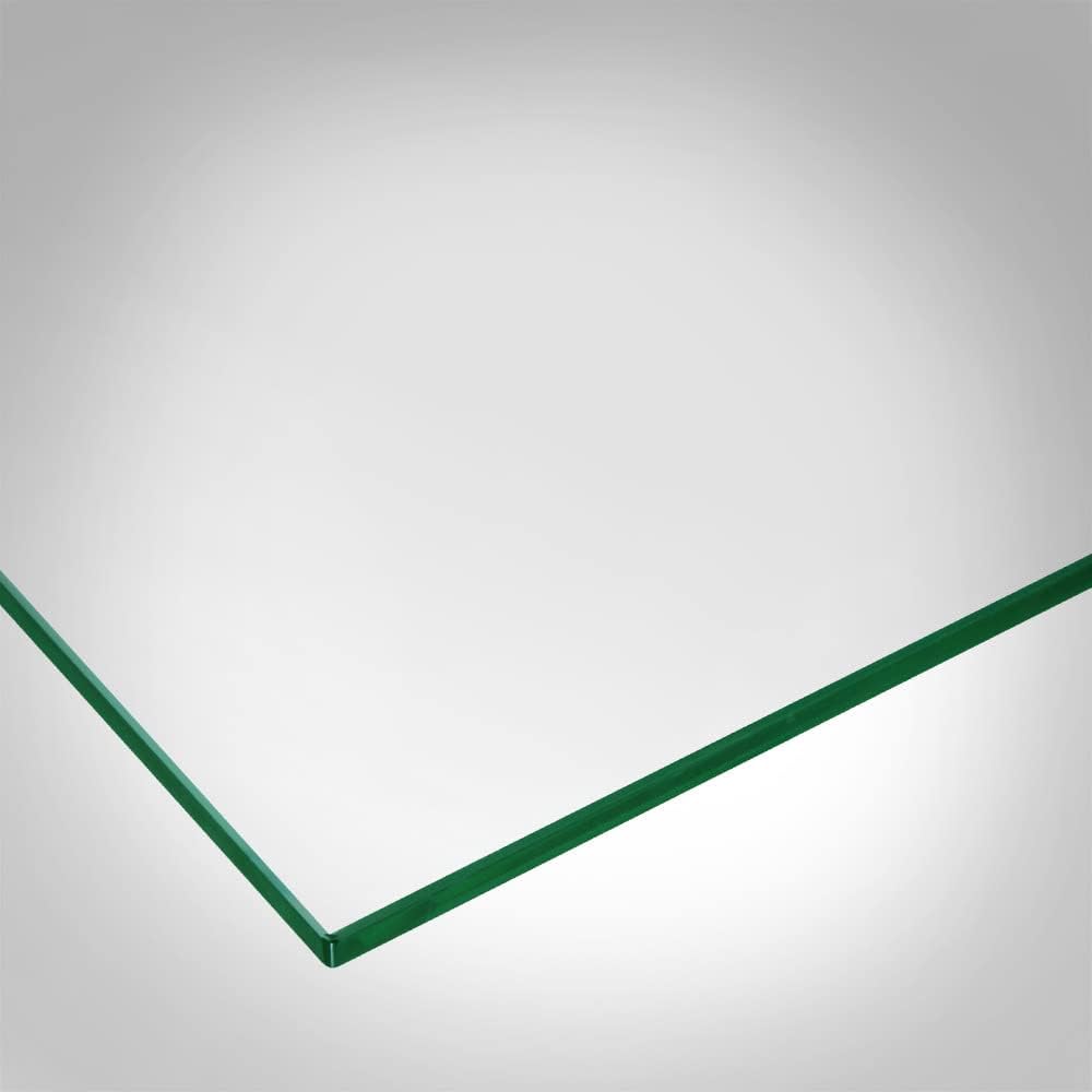 24" x 48" Rectangle Glass Table Top, 1/4" Thick Clear Tempered Replacement Glass, Flat Polished Edge & Eased Corners for Coffee, Dining, Patio Tables & Furniture Protection