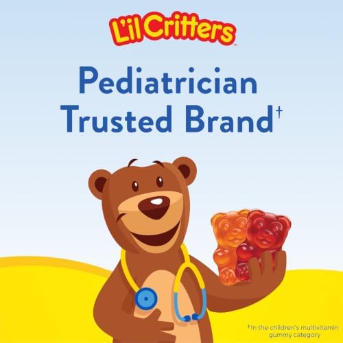 L'il Critters Kids Multivitamin Gummies | 70 Count | with Vitamins A, B, C, D