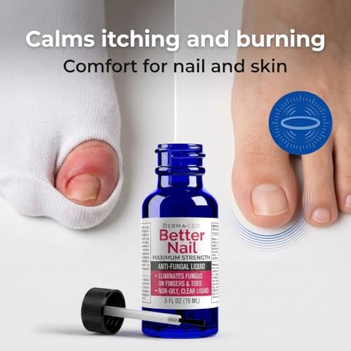 Better Nail - Treatment for Fungus Under & Around the Nail - Maximum Strength, 25% Anti Fungal Solution for Nail Support, Nail Restoring