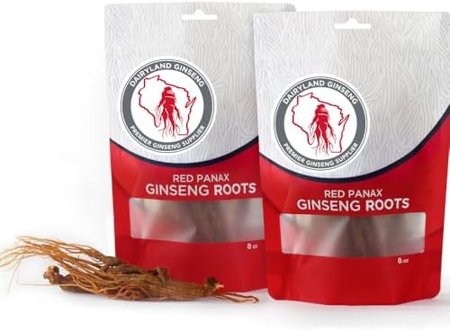 Dairyland Management LLC Red Panax Ginseng Root - 4 oz Pack of Korean Panax Ginseng Root - Authentic Panax Ginseng - Non-GMO