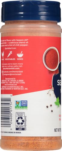 Morton Season All Purpose Seasoning, Seasoned Salt, 16 Ounce | Spices and Seasonings with Black Pepper, Onion and Garlic, Hint of Chili Pepper, Beef, Poultry, Steak seasoning