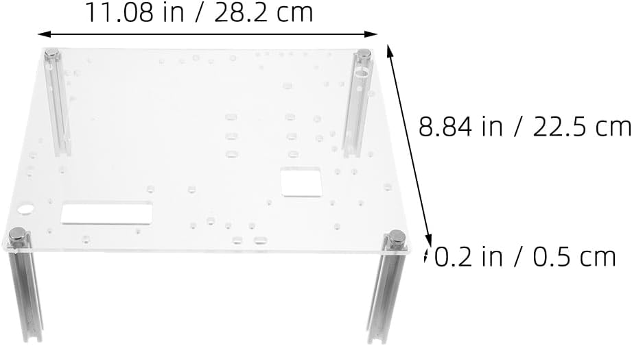 HOMSFOU Open Air Pc Case Bracket Micro ATX Motherboard Stand Open Frame Computer Case Compact Design for Component Testing and Custom Builds