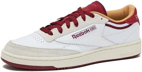 Reebok Club C 85 Mens Tennis Shoes, Casual Fashion White Sneakers for Men