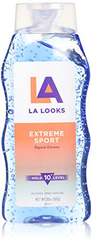 La Looks Gel #10 Extreme Sport Tri-Active Hold (Blue) 20 oz (Pack of 5)