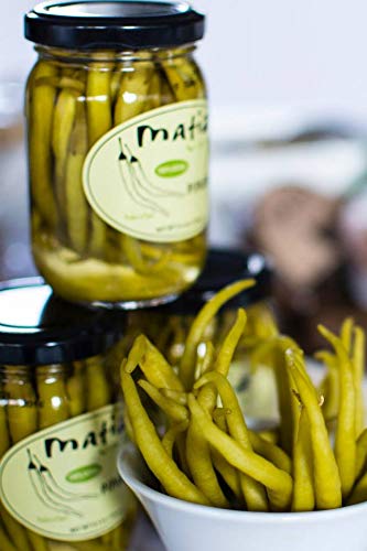 Matiz Piparras Basque Guindilla Peppers, Green, 6.4 oz | Spanish Pickled Peppers from Spain