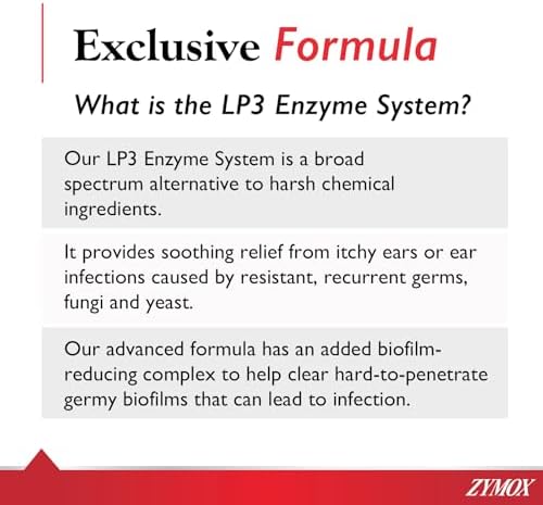 Zymox Advanced Formula Otic Plus Enzymatic Ear Solution for Dogs and Cats Without Hydrocortisone, 1.25oz