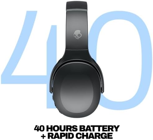 Skullcandy Crusher Evo Wireless Multi-Sensory Bass Headphones - True Black