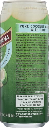 Taste Nirvana Real Coconut Water with Pulp -- 16 fl oz - 2 pc