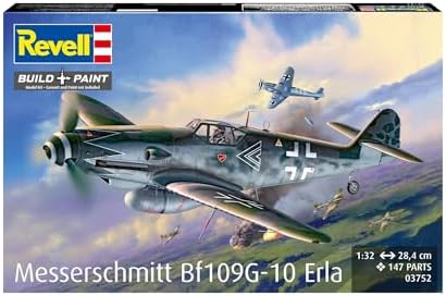 Revell 03752 Messerschmitt Bf109G-10 Erla 1:32 Scale - Unbuilt/Unpainted Plastic Model Kit
