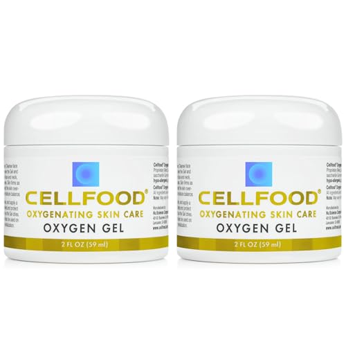 Cellfood Oxygen Gel, 2 fl oz - Nutrient Rich - Provides Moisture & Protection, Decreases Appearance of Fine Lines - Aloe Vera, Lavender Blossom Extract, Cellfood & Glycerine - Hypoallergenic, Non-GMO
