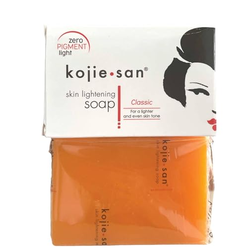 Kojie San Skin and Body Brightening Soap - Original Kojic Acid, Dark Spot Remover Bar Soap with Glycerin & Tea Tree Oil - 65g x 2 Bars