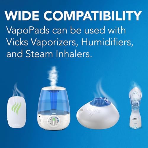 Vicks VapoPads– Soothing Menthol Vapor Pads 6 Count (Pack of 1) | Use with Vicks Humidifiers, Vaporizers, Waterless Vaporizers, and Sinus Inhalers