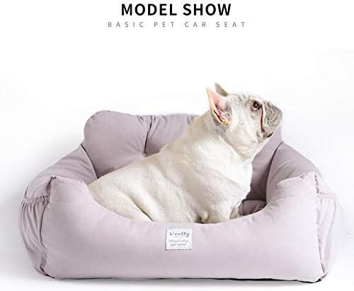 Aidou Dog car seat, Dog Booster seat for Small Medium Large Dogs Cats, pet Travel Booster seat, Dog Safety Car Seat with Storage