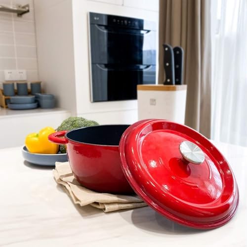 HUASAI Stainless Steel Replacement Handle compatible with Le Creuset,Aldi,Lodge, and other Enameled Cast-Iron Dutch Oven