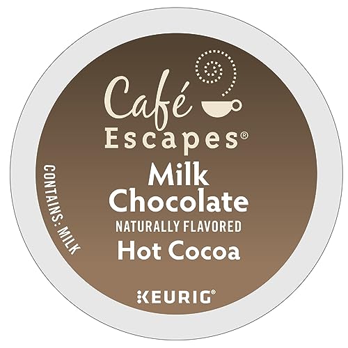 Café Escapes Milk Chocolate Hot Cocoa Keurig Single-Serve K-Cup Pods, 24 Count