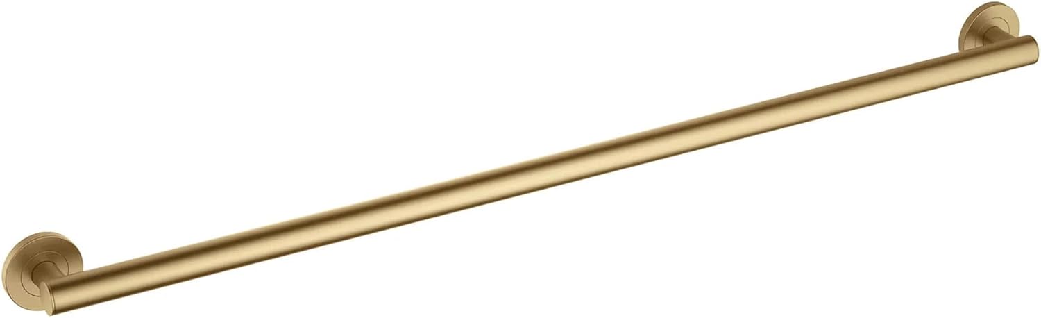 36 Inch Stainless Steel Bathroom Safety Grab Bar | Straight Shaped Grab Bar for Bathtubs and Showers, Shower Safety Grab Bars for Seniors, Wall Mounted Anti-Slip Support (Brushed Nickel, KGB1136)