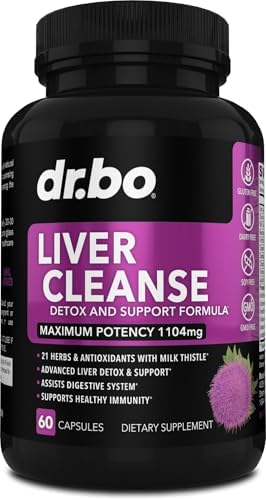 Liver Cleanse Detox Support Supplement - Complete Health Repair Pills with Artichoke, Berberine