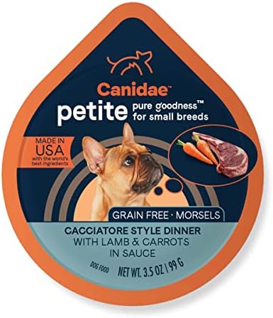 Canidae Pure Petite Premium Wet Dog Food for Small Breeds, Minced with Beef & Carrots, 3.5 oz, (Case of 12) Grain Free